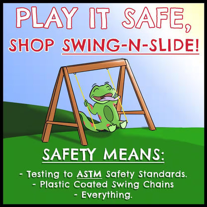 DIY Knightsbridge plus Wooden Outdoor Playground Set with Slide, Rock Wall, Swing Set, and Backyard Playground Equipment